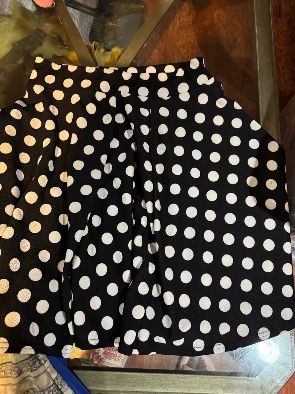 Urban Coco Black and White Polka Dot Skirt